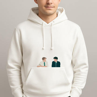 Blue And Yellow - Heart TV Unisex Hooded Pullover