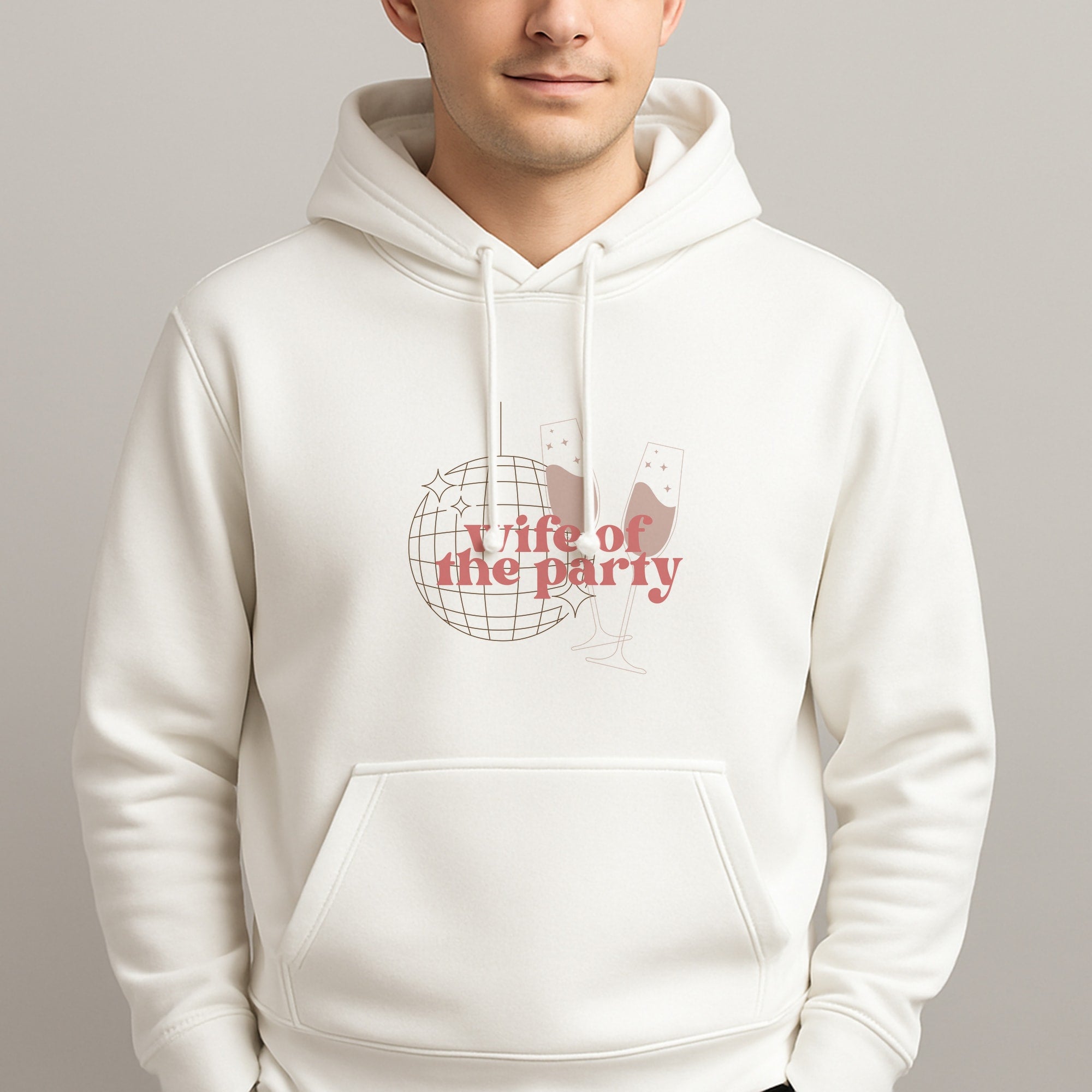 Wife Of The Party - Bridal Unisex Hooded Pullover