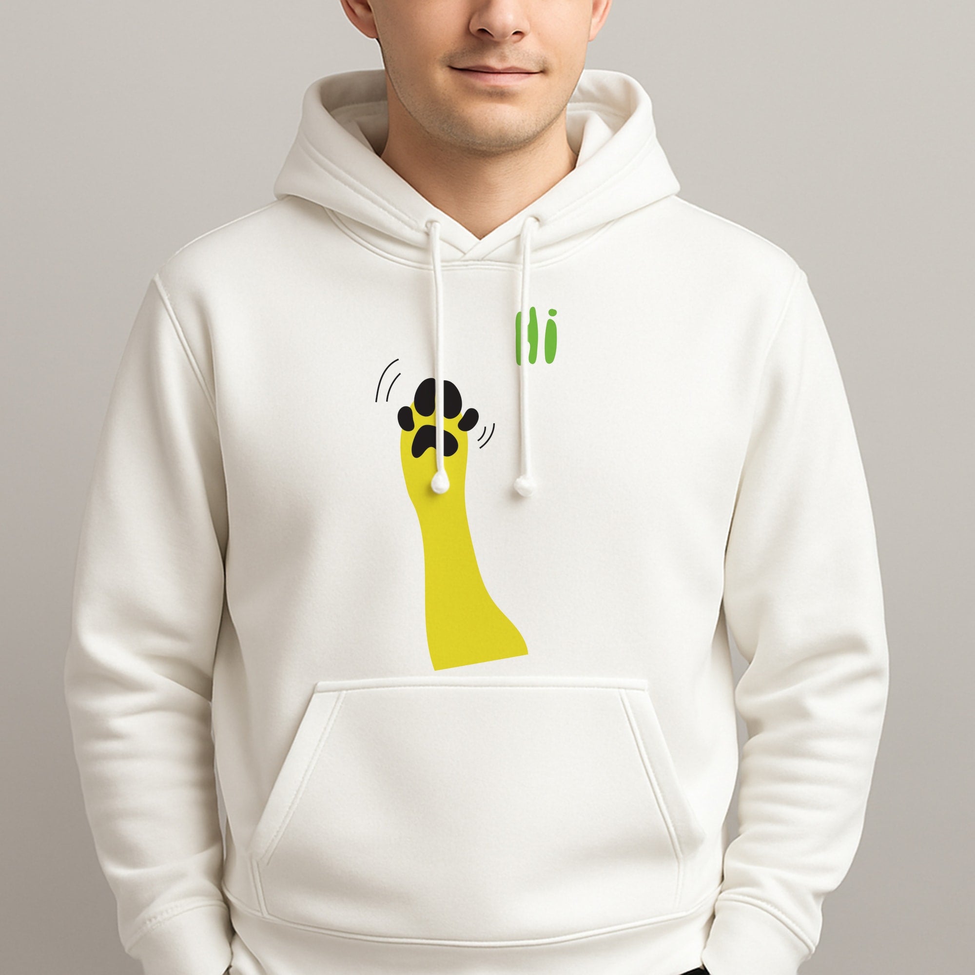 Hi - Dog Patterns Hoodie