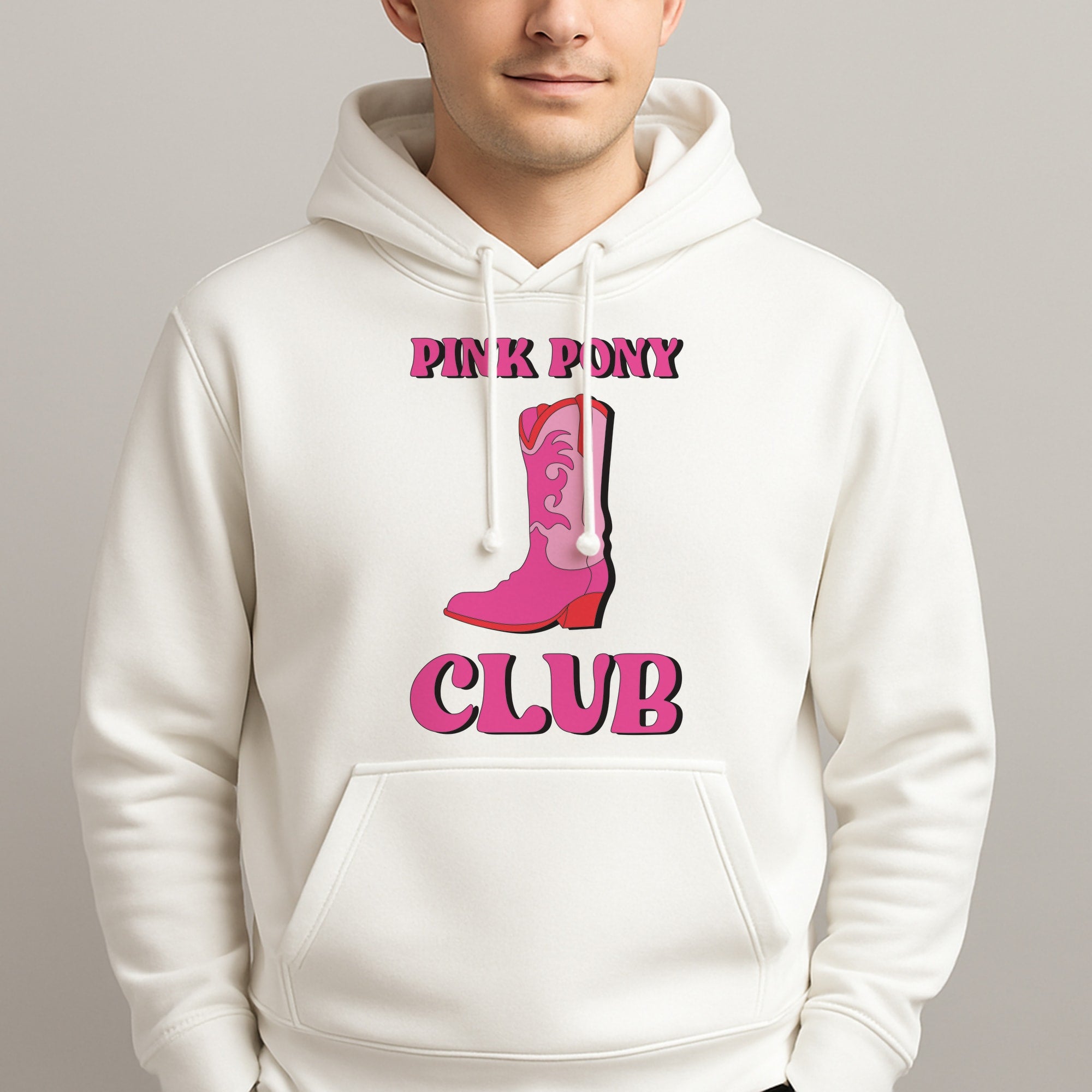 Zebra Print Pink Pony Club Unisex Hooded Pullover