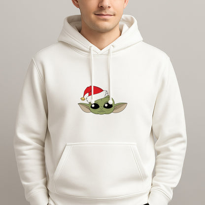 Baby Yoda Christmas Pattern Unisex Hooded Pullover