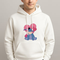Donkey and Pig Valentine's Unisex Hooded Pullover