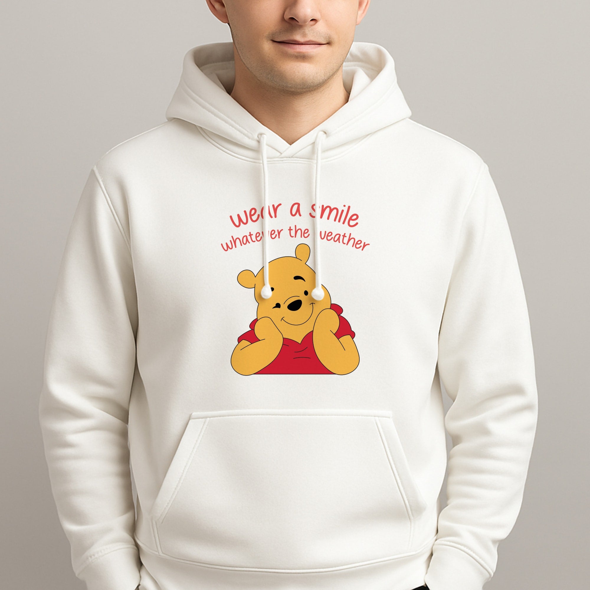 Wear A Smile Whatever The Weather  Unisex Hooded Pullover