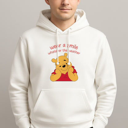 Wear A Smile Whatever The Weather  Unisex Hooded Pullover