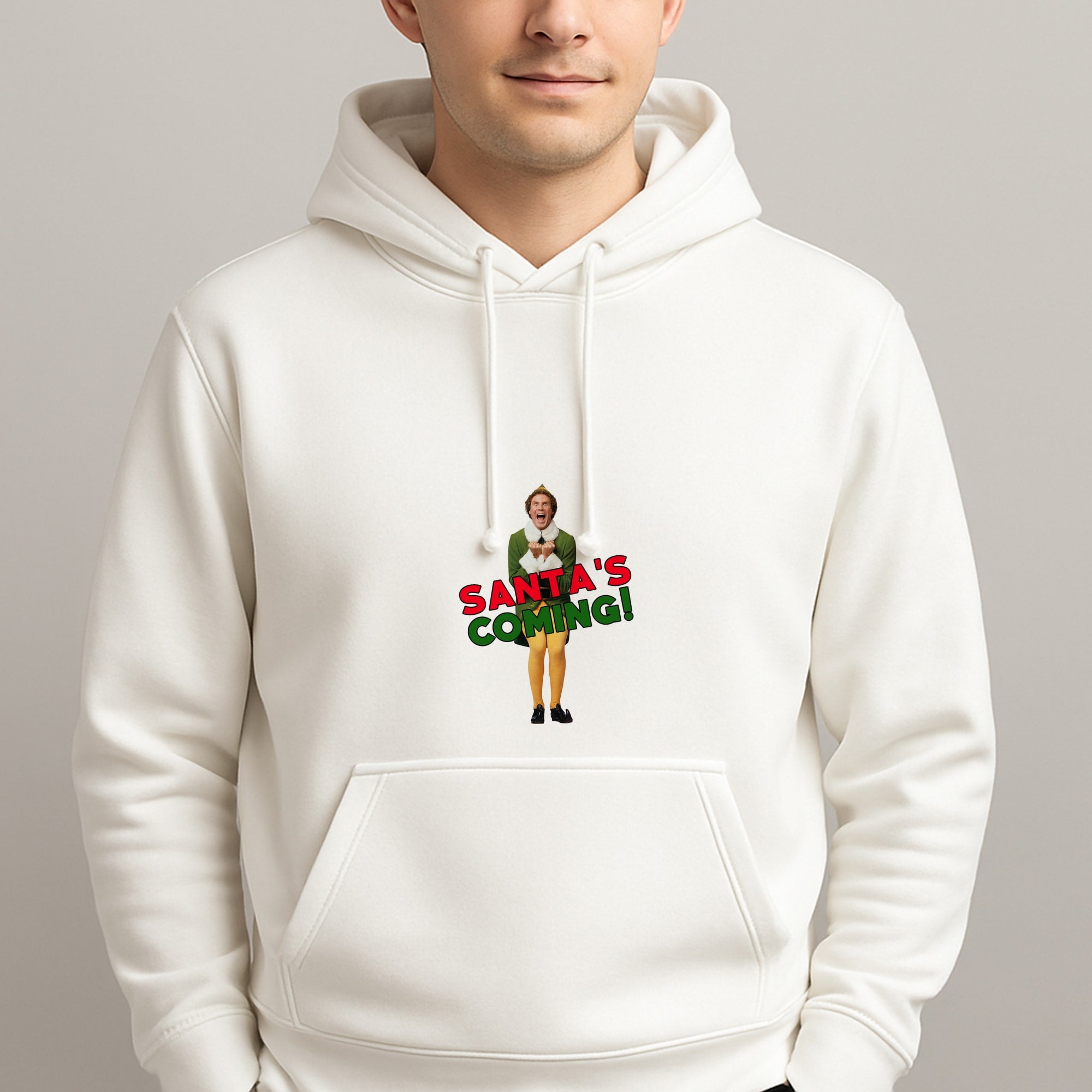 Buddy The Elf - Santa's Coming! Unisex Hooded Pullover