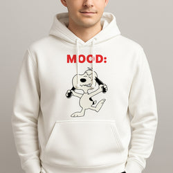 Mood Cartoon Beagle  Unisex Hooded Pullover