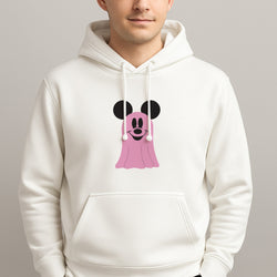 Mouse Ghost Pattern Halloween Unisex Hooded Pullover