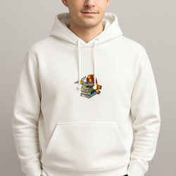 Book Stack Unisex Hooded Pullover