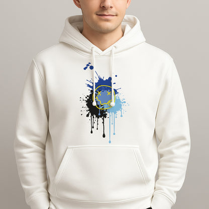 Blue Graffiti - Skate Aesthetic  Unisex Hooded Pullover