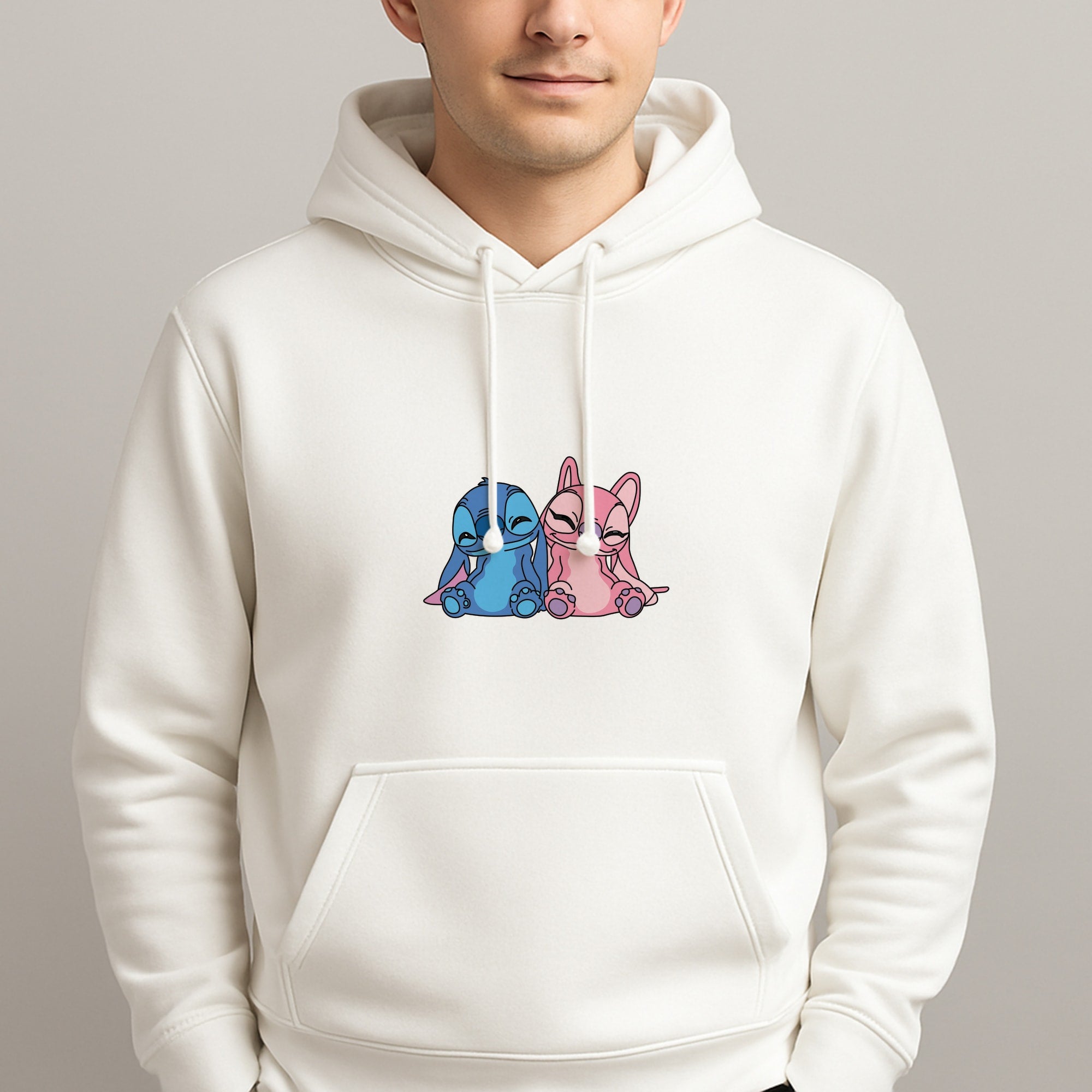Best Friends - Pink Alien Unisex Hooded Pullover