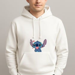 Cute Alien Blue Unisex Hooded Pullover