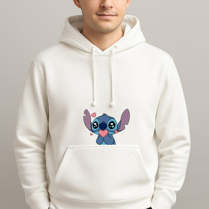 Cute Alien Blue Unisex Hooded Pullover
