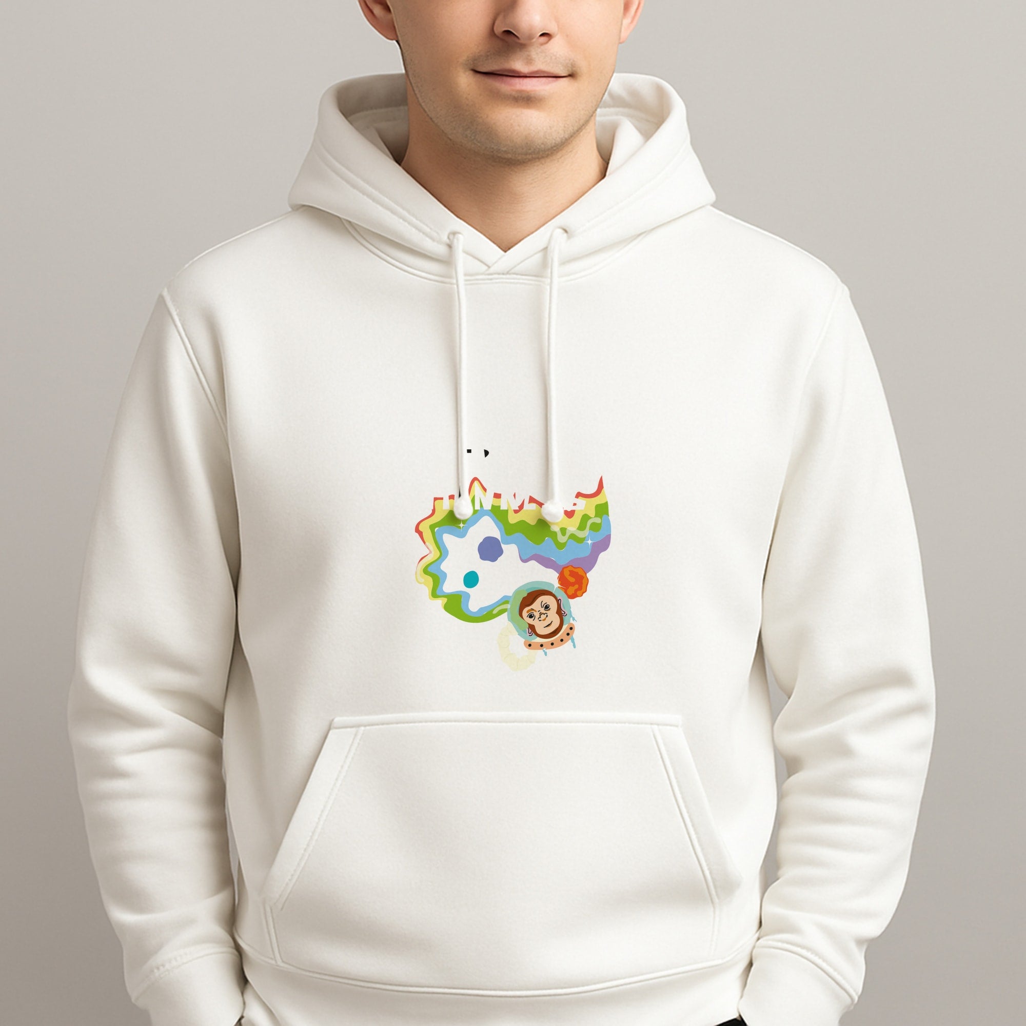 A Monkeys - Pink Unisex Hooded Pullover