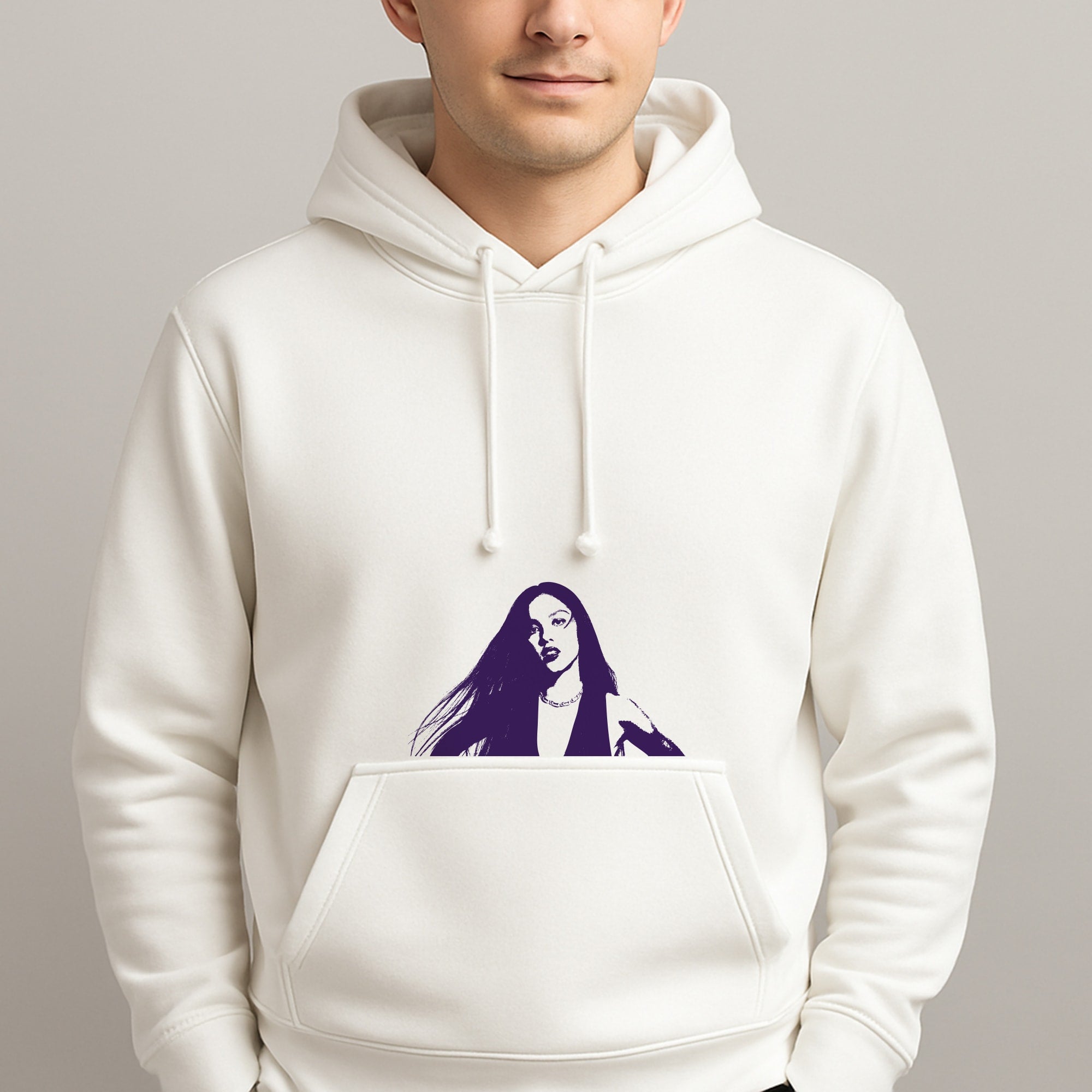 Stars And Butterflies Pattern Unisex Hooded Pullover