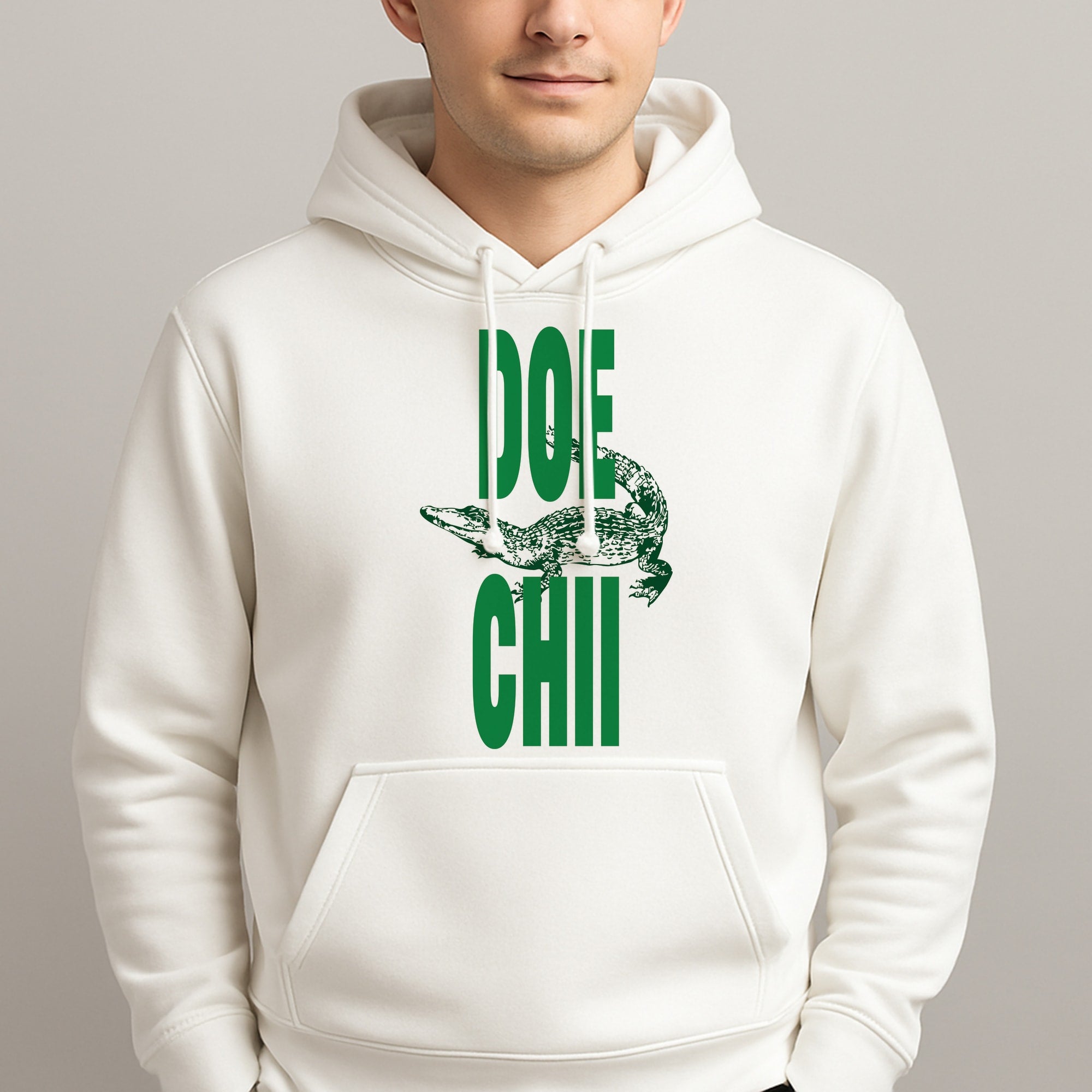 Rapper Alligator Print Unisex Hooded Pullover