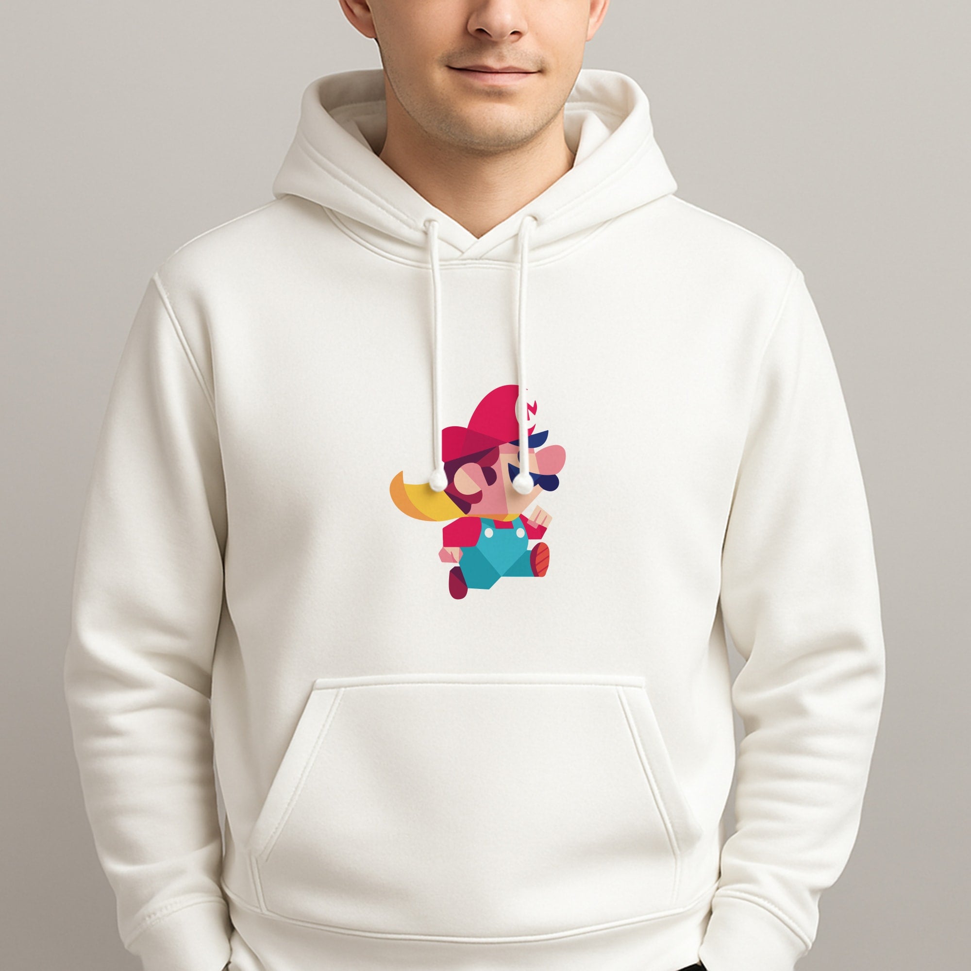 Running Mario - Mario Unisex Hooded Pullover