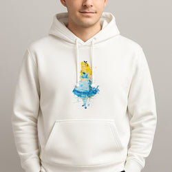 Watercolour Alice in Wonderland Fairytale Hoodie