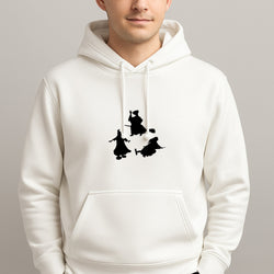 Witches Outline - Hocus Halloween Unisex Hooded Pullover