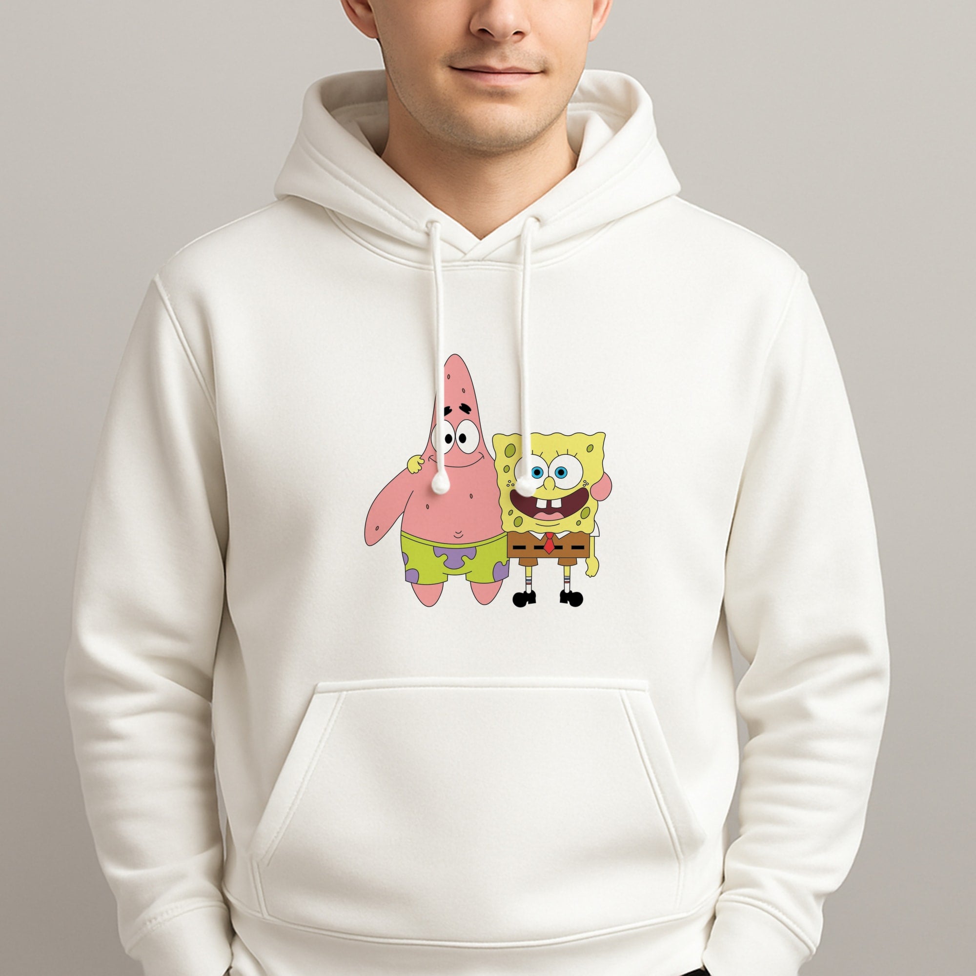 Patrick And Sponge Hoodie