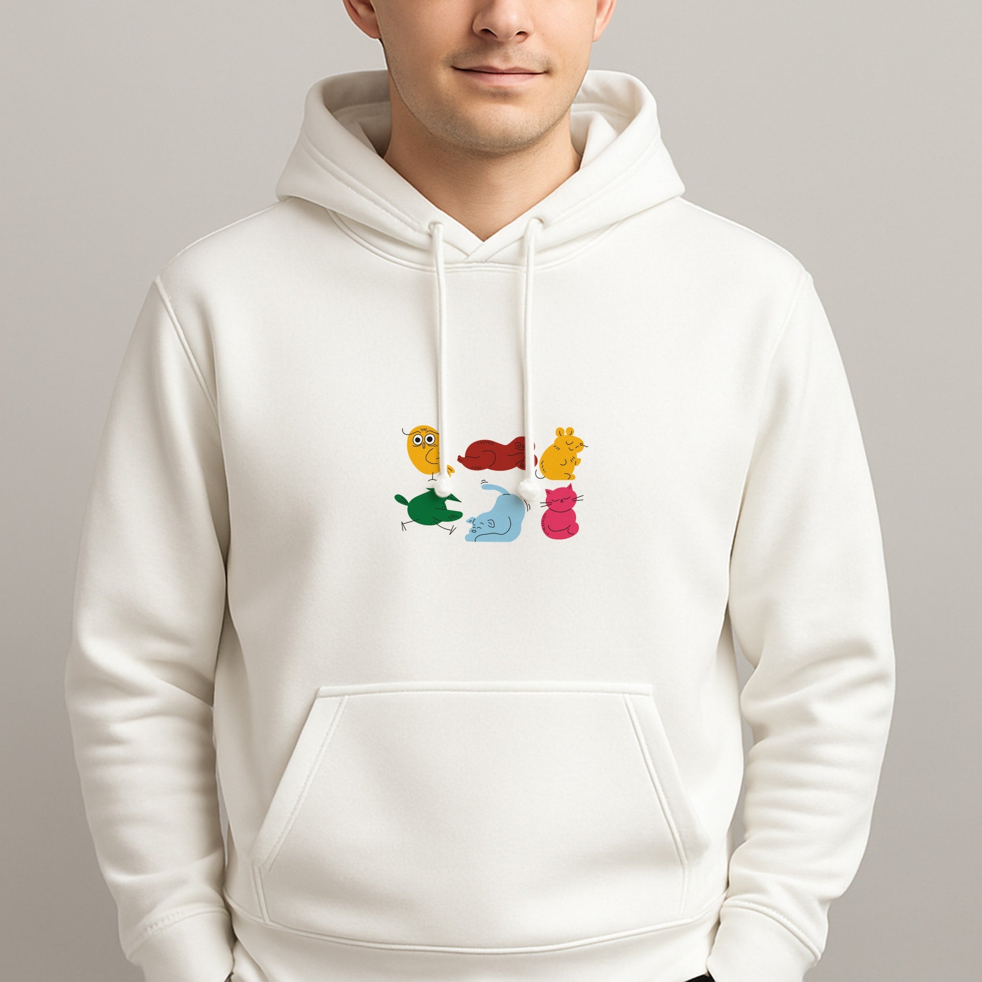 Animal Doodles - Chamberlain Unisex Hooded Pullover