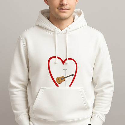 Love Guitar Unisex Hooded Pullover