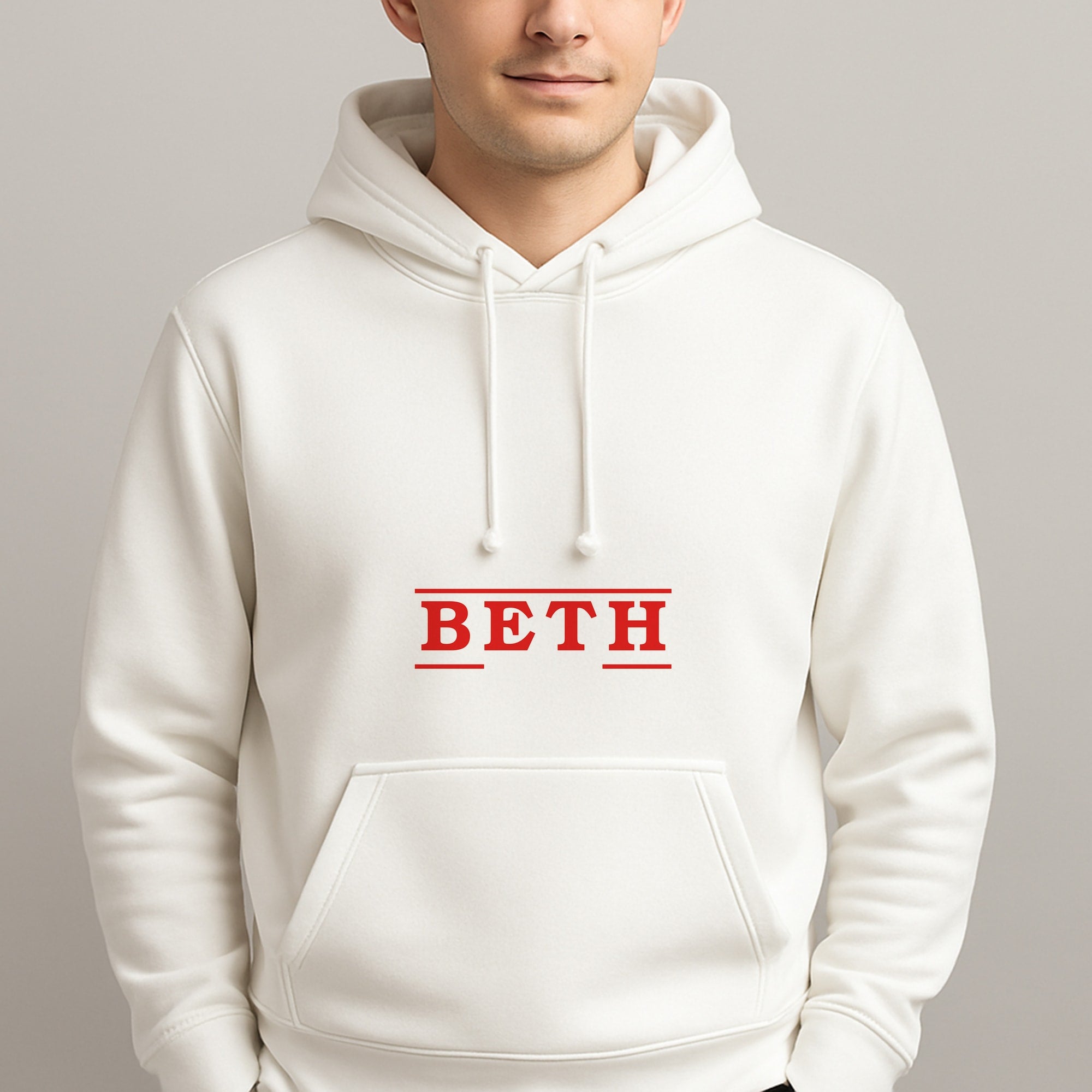 Title - Personalised Stranger Unisex Hooded Pullover