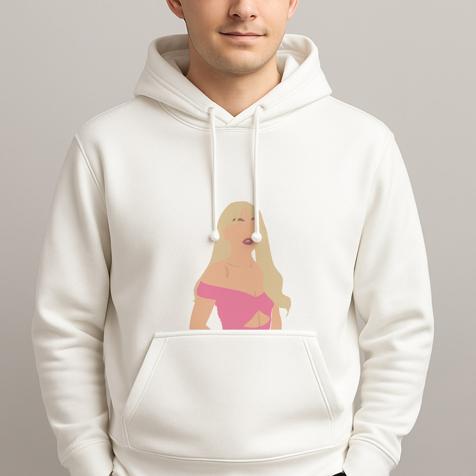 Pink Dress Unisex Hooded Pullover