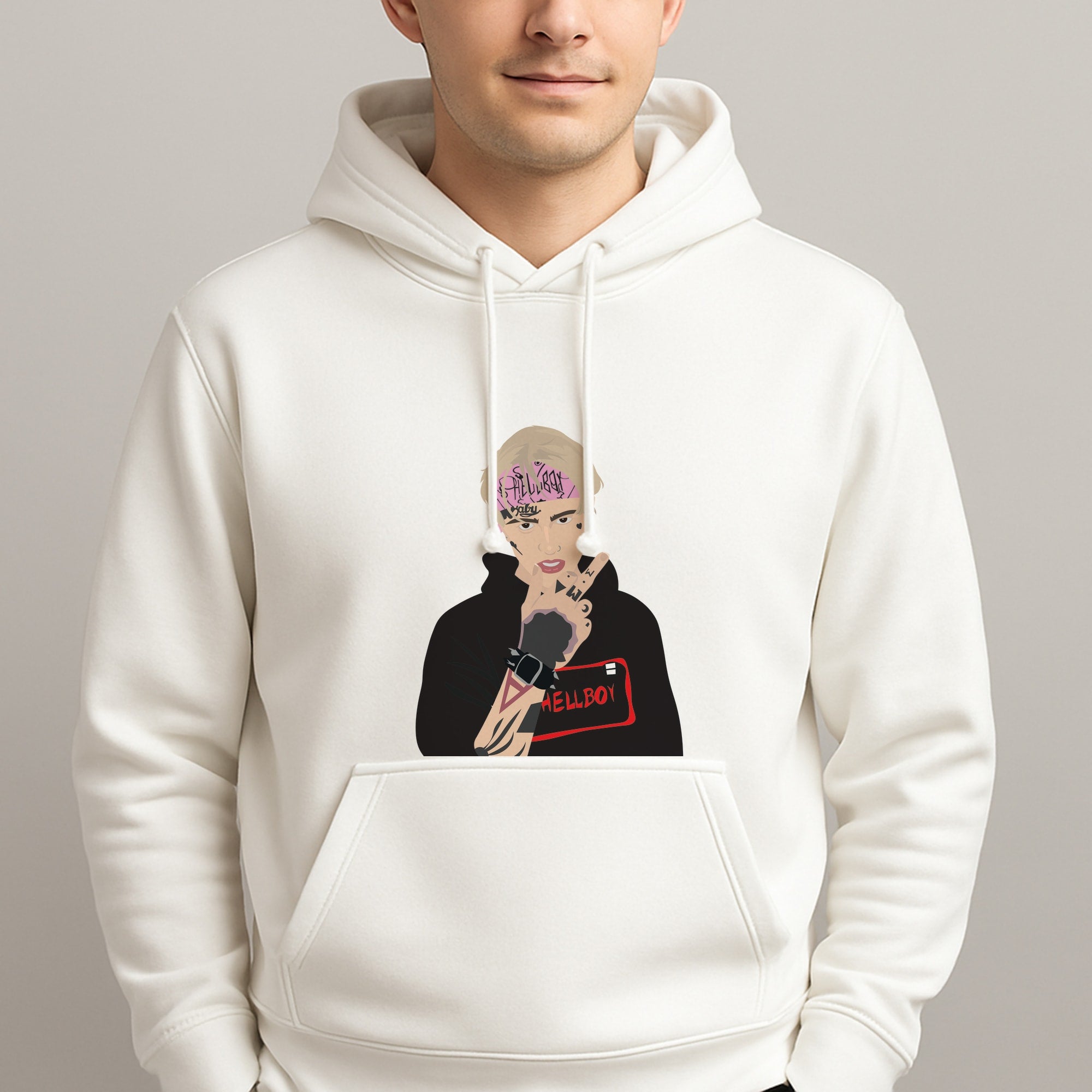 Pink Bandana - Peep Unisex Hooded Pullover