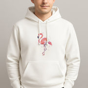 Watercolour Flamingo Painting Hoodie 4
