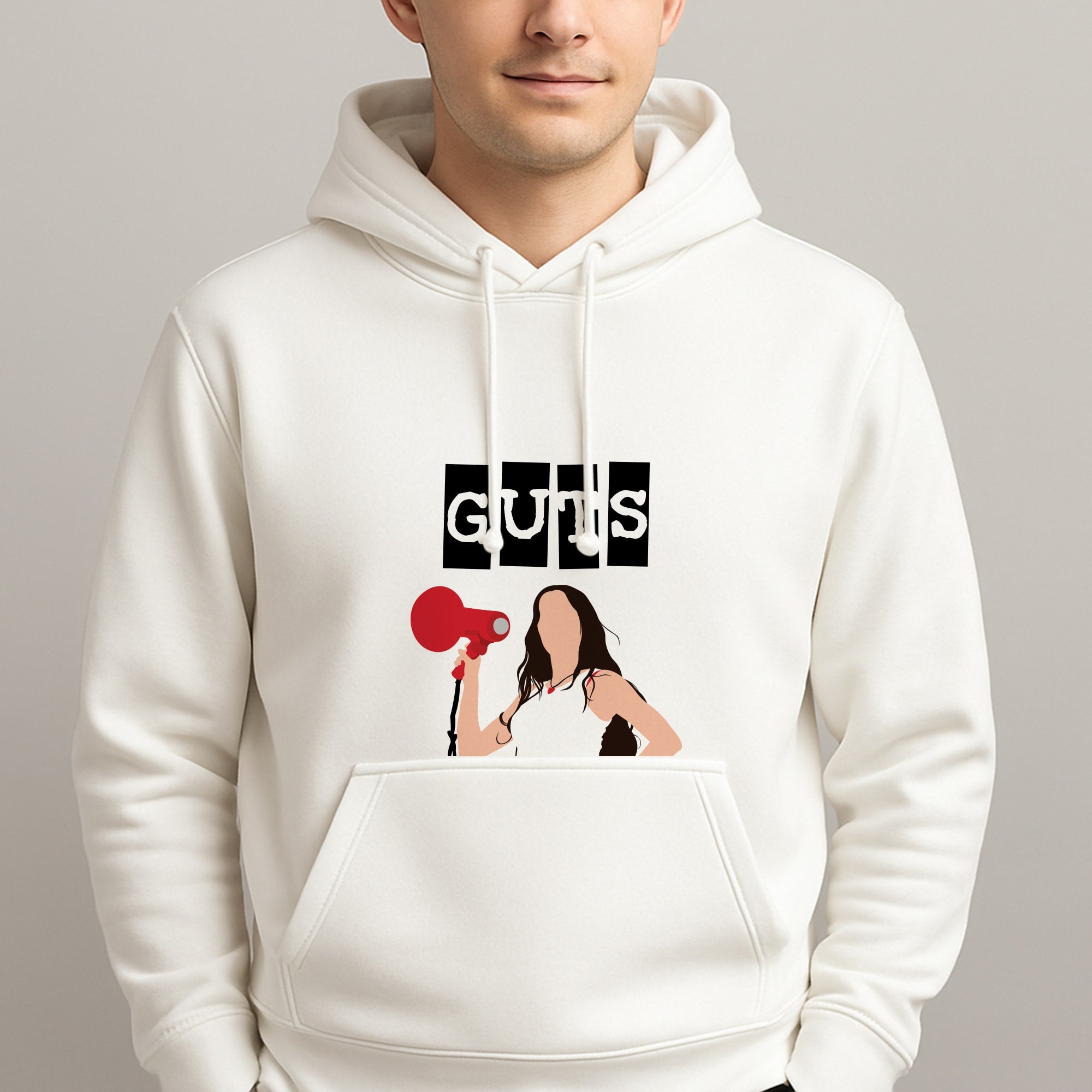 Olivia Red Megaphone Unisex Hooded Pullover