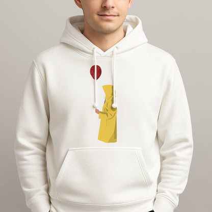 Holding Balloon - Clown Unisex Hooded Pullover