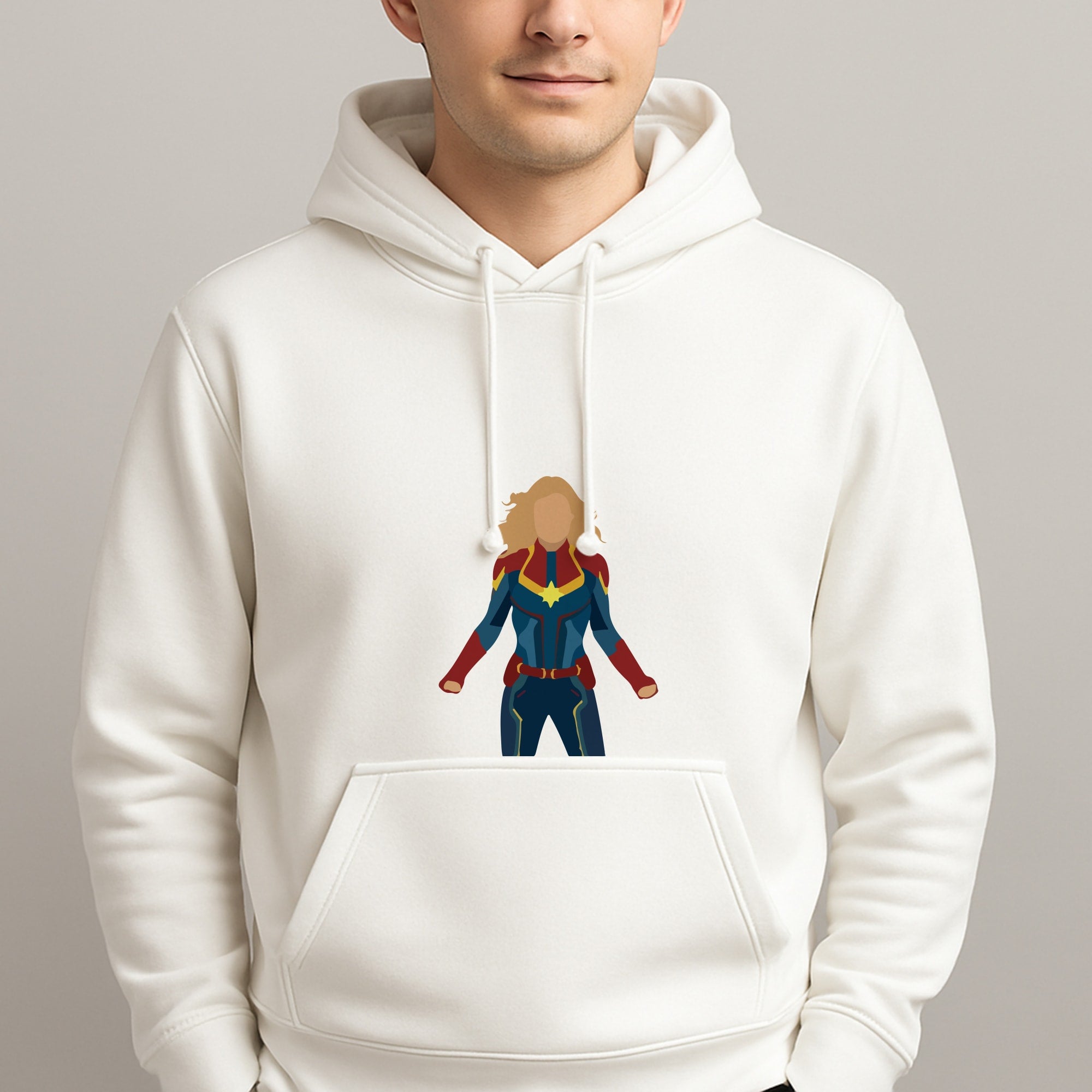 Captain Marvel Unisex Hooded Pullover