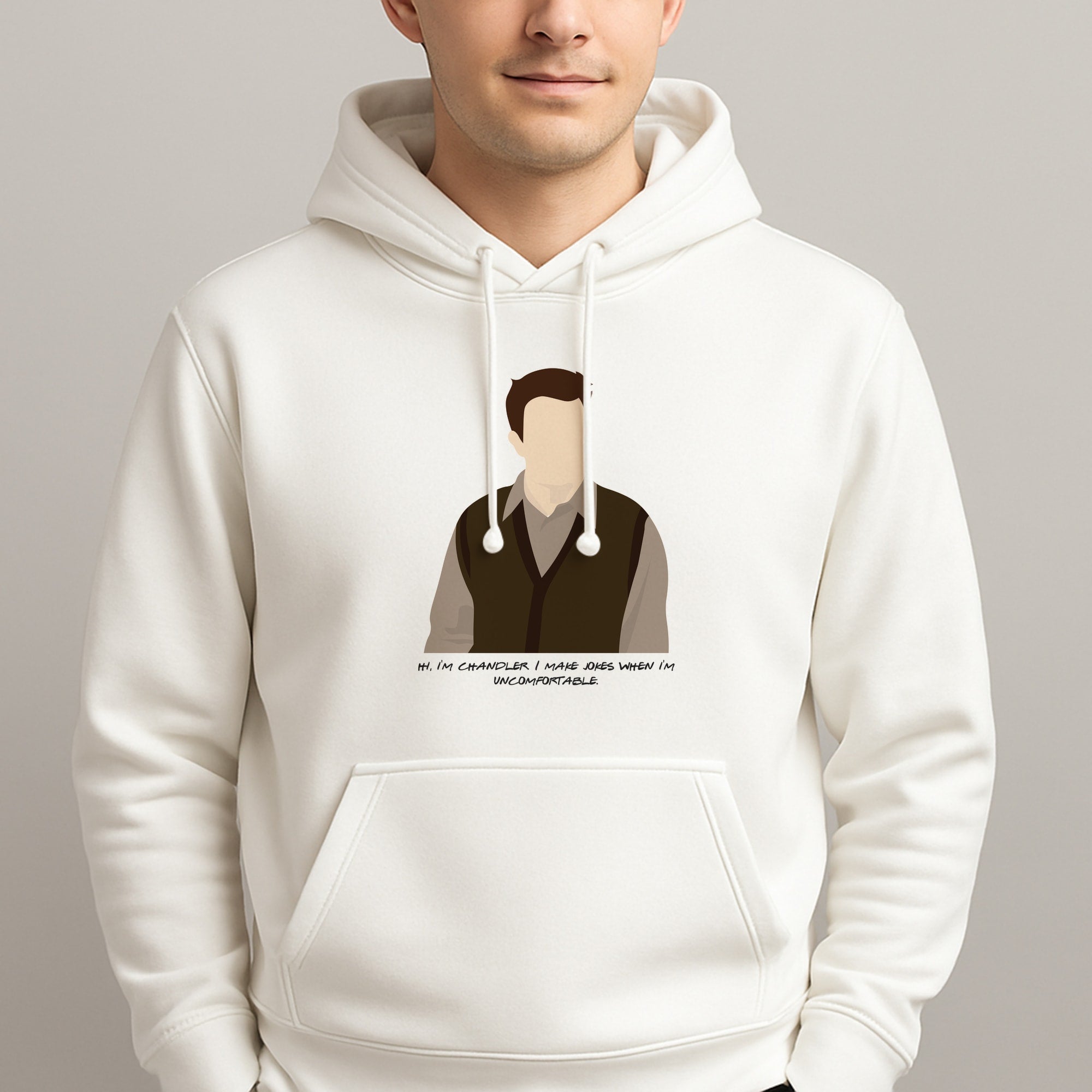 Hi, I'm Chandler Unisex Hooded Pullover