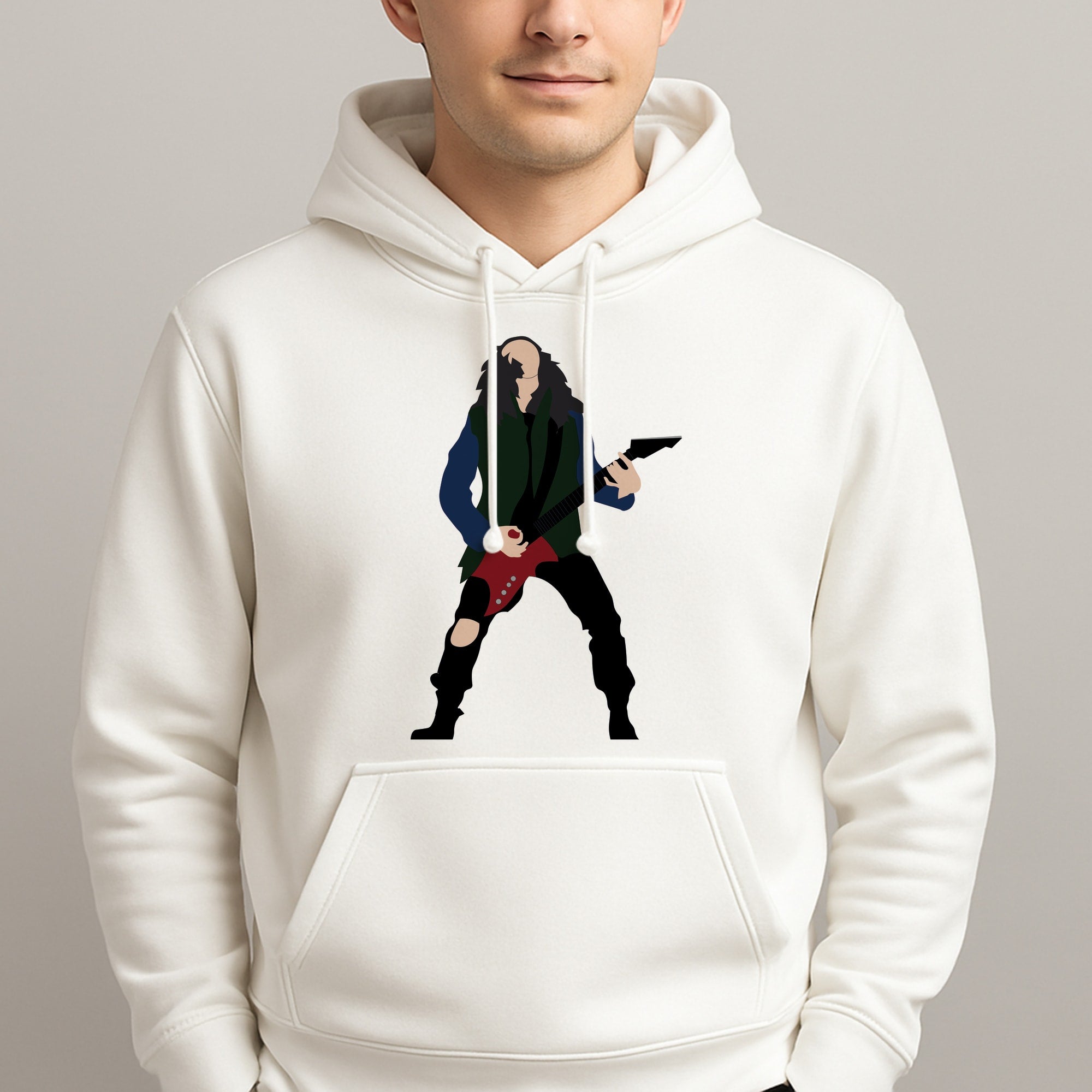 Eddie Munson Playing Guitar Hoodie