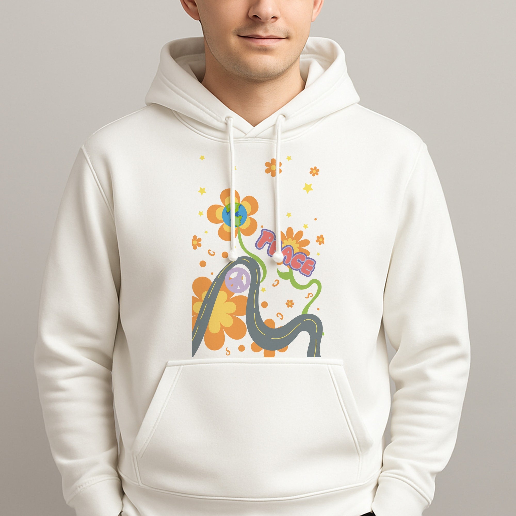 Peace - Cars Unisex Hooded Pullover