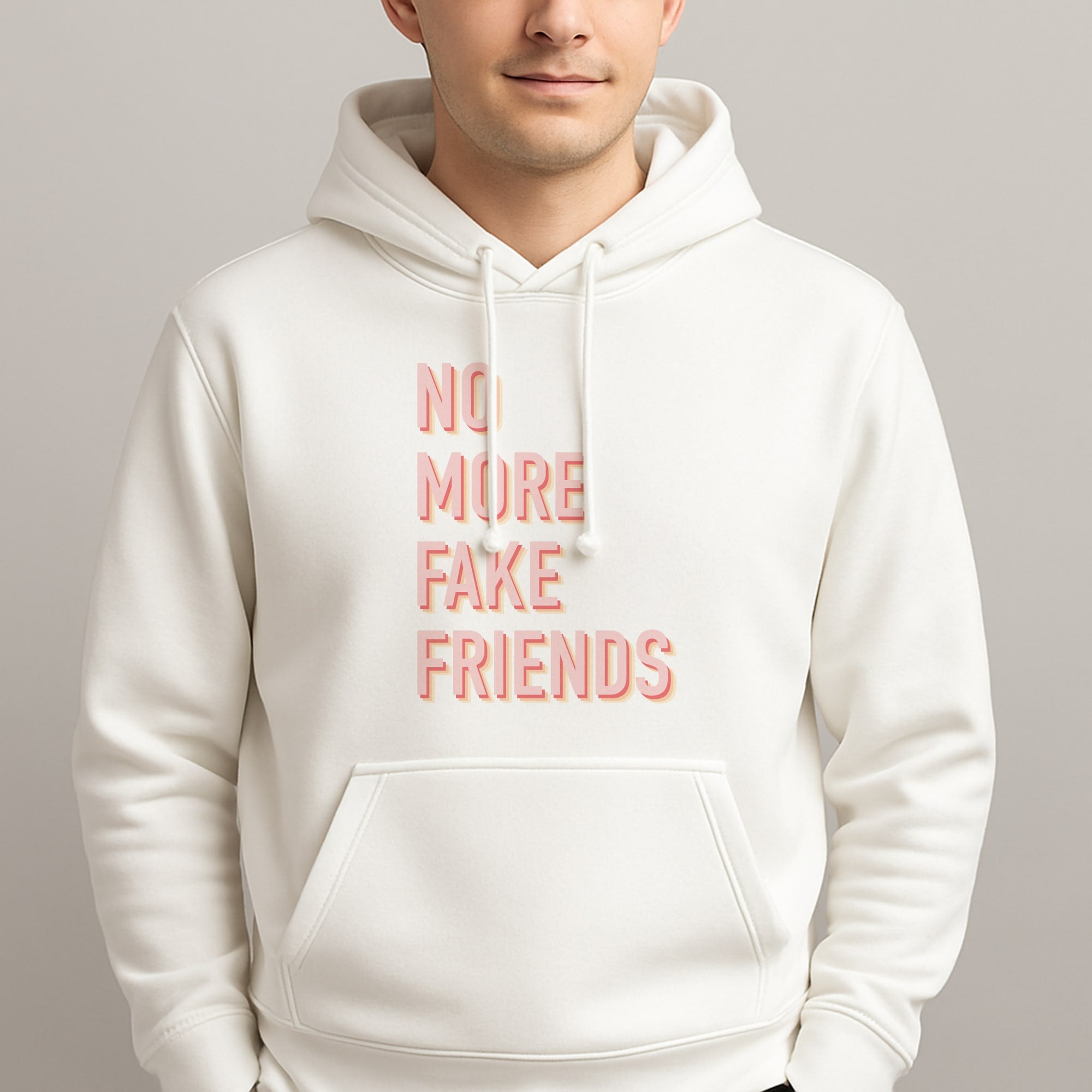 No More Fake Friends Unisex Hooded Pullover