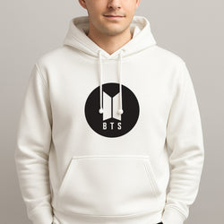 BTS logo Black - K Pop Hoodie