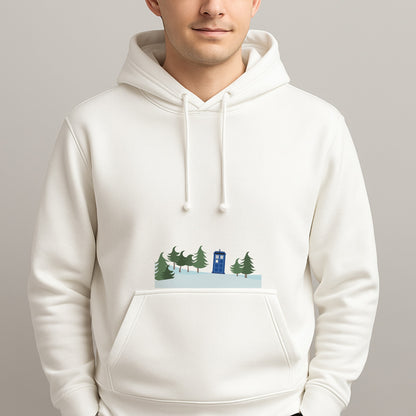 Christmas Tardis - Doctor Who Unisex Hooded Pullover