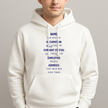 Name And Occupation - Doctor Who Unisex Hooded Pullover