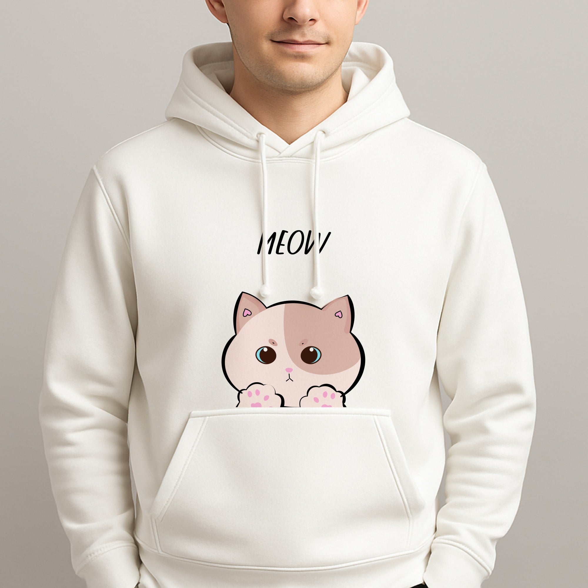 Pale Cat - Cats Unisex Hooded Pullover