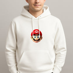 Mario Face - Mario Unisex Hooded Pullover