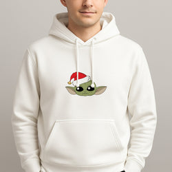 Baby Yoda Christmas Pattern Hoodie