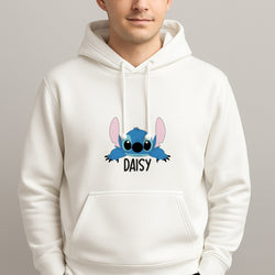 Blue Alien - Personalised Disney Unisex Hooded Pullover