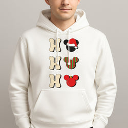 Ho Ho Ho Mickey Unisex Hooded Pullover