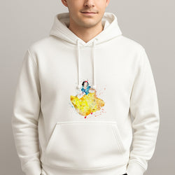 Watercolour Snow White Fairytale Unisex Hooded Pullover