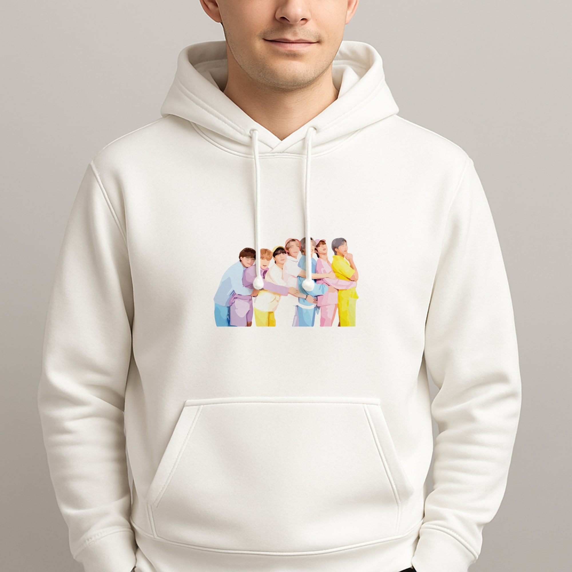 Colourful K-Pop Band Band Hoodie