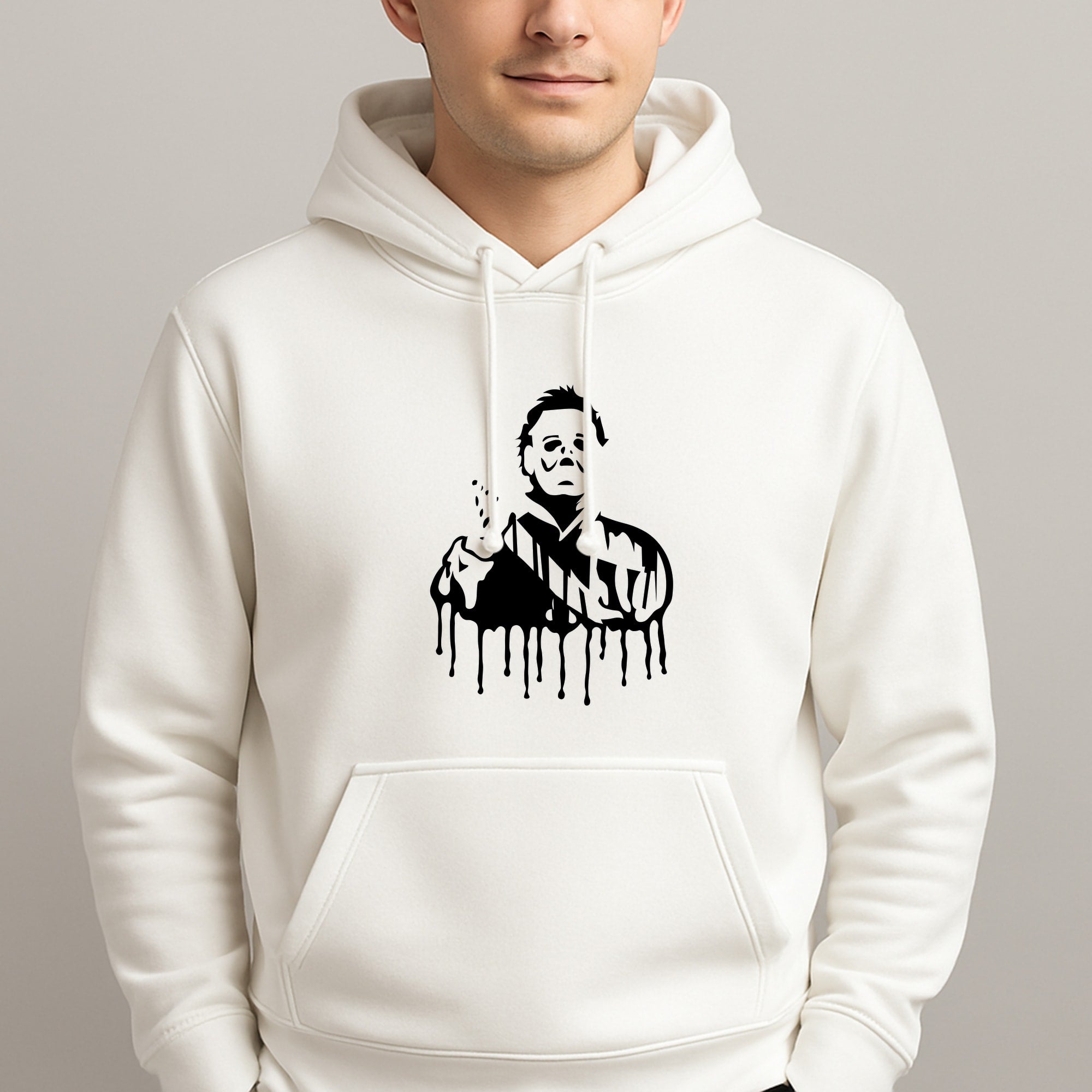 Black & White - Myers Unisex Hooded Pullover