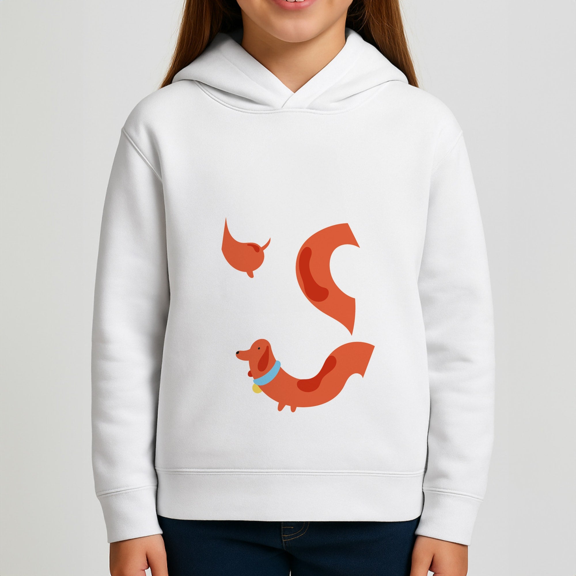 Sausage dog wrapped round - Dachshunds Girls Hoodie
