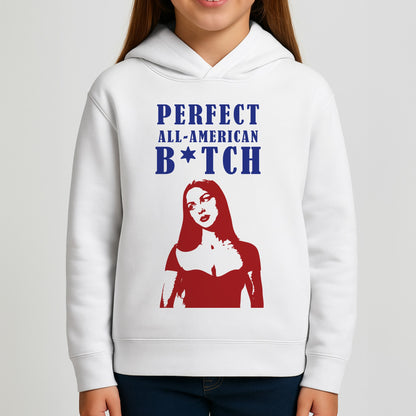 All American Stripes Girls Hoodie