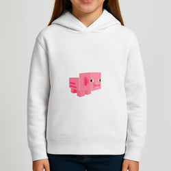 Mining Pig Girls Hoodie